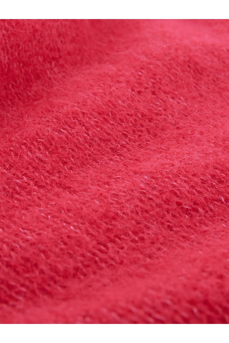 Alpaca Cotton Slouch Sweater, Alternate, color, RASPBERRY