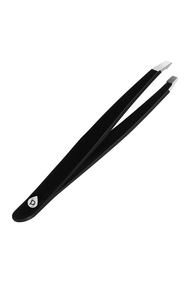 Salon Grade Slant Tip Tweezer, Main, color, Black