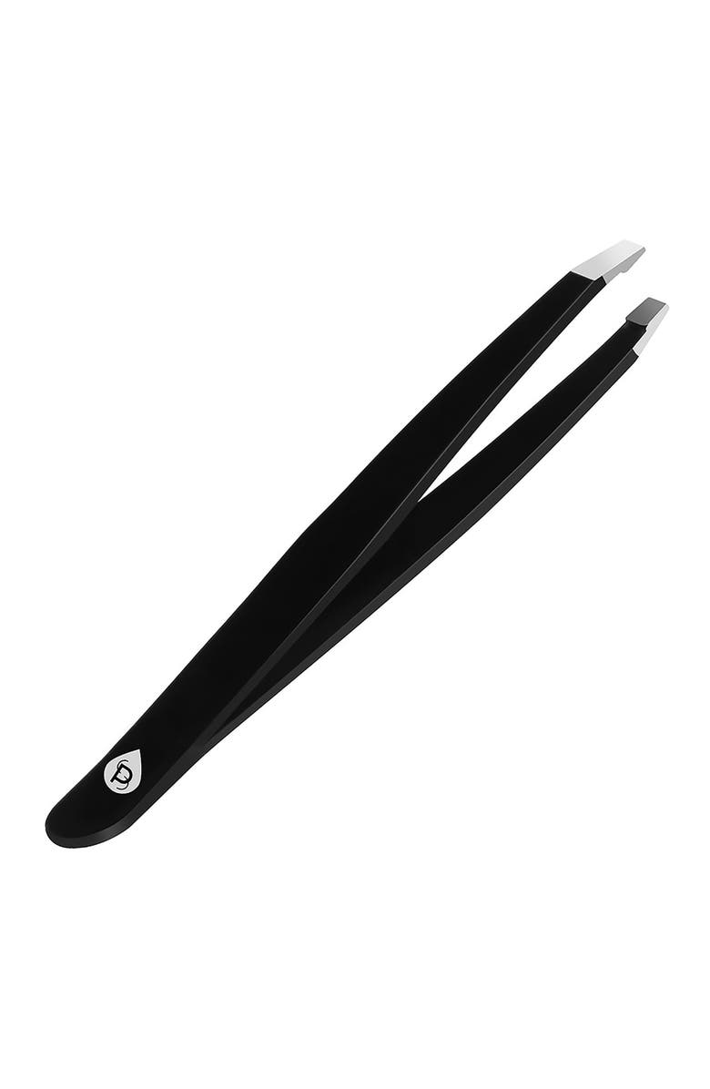 PURSONIC Salon Grade Slant Tip Tweezer, Main, color, Black