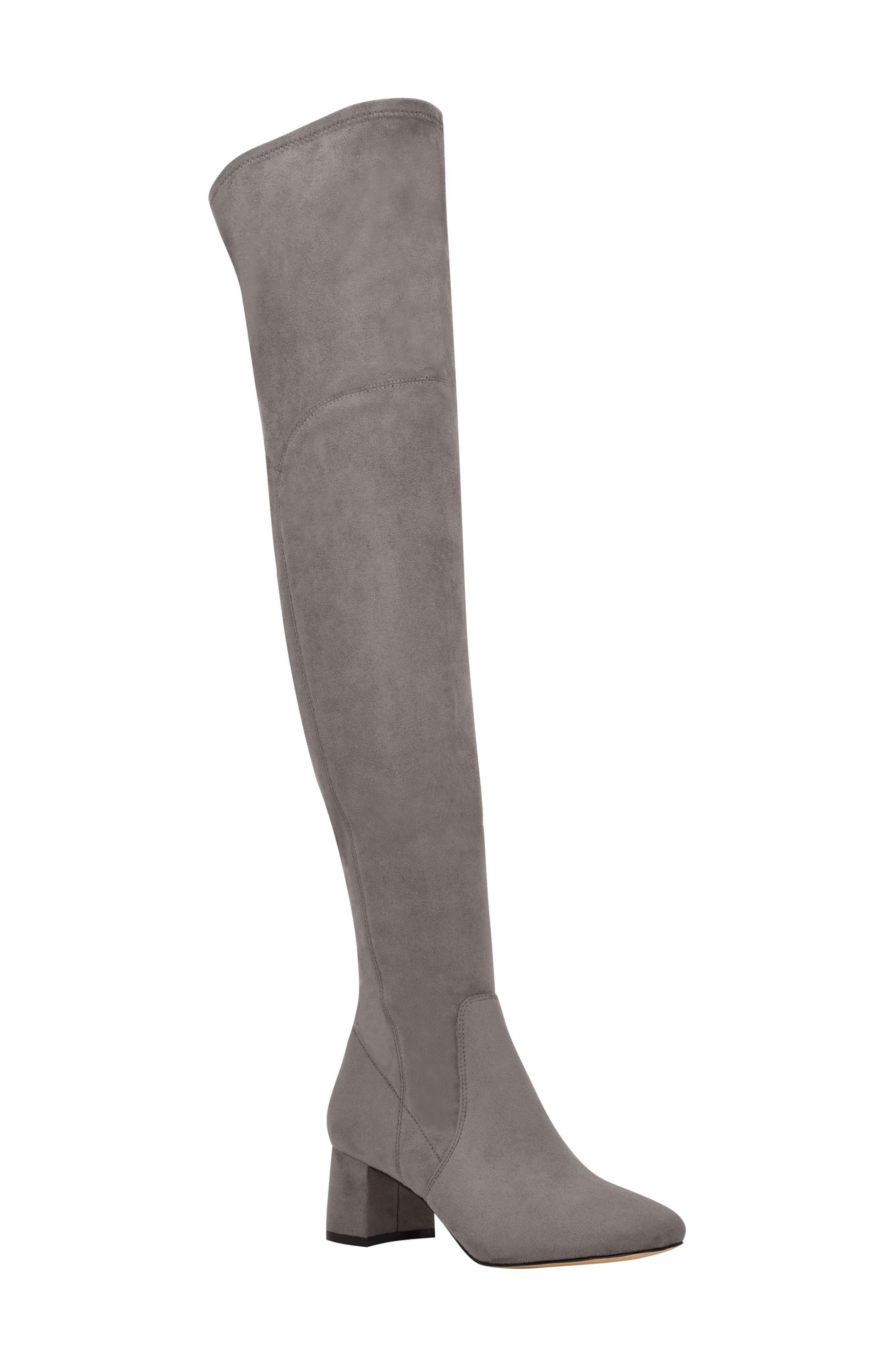 Charlote Over the Knee Boot, Main, color, GREY FABRIC