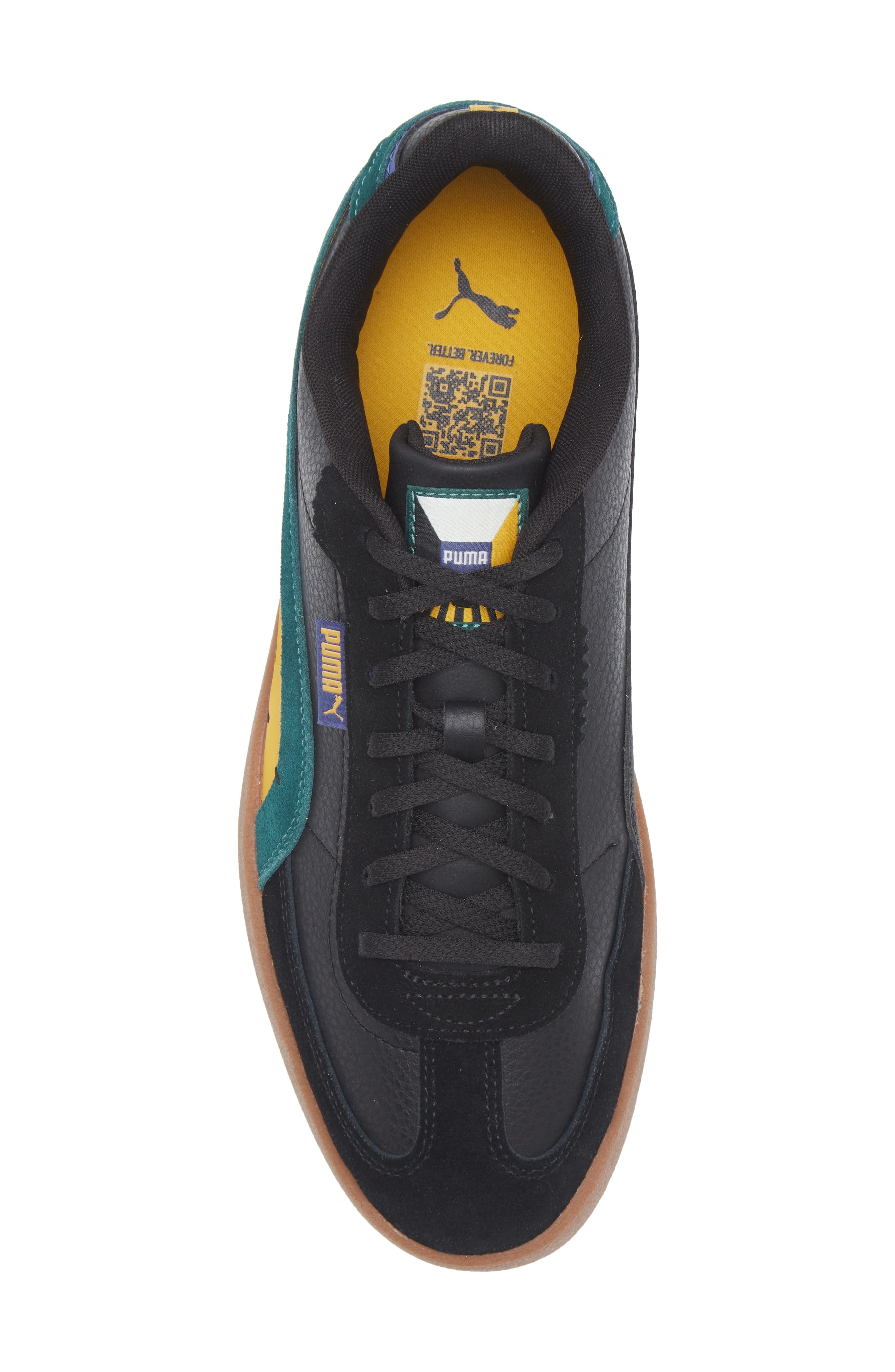 PUMA Club II Era Sneaker, Alternate, color, Puma Black-Dark Myrtle-Gold