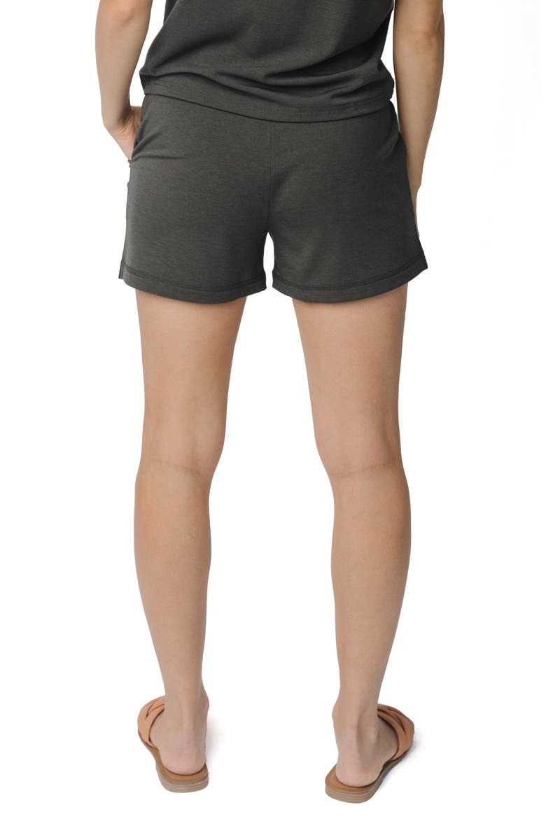 Pajama Shorts, Alternate, color, CHARCOAL
