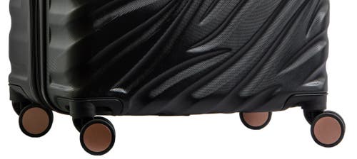 Delsey Paris Alexis Hardside 2-piece (21"/25") Expandable Spinner Luggage Set In Black/rose Gold