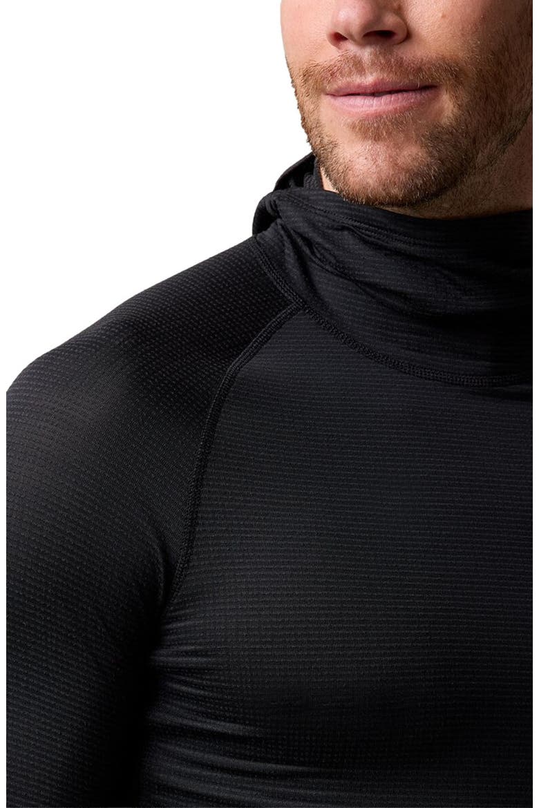 Pines Micrrid Ultra-Lt Baselayer Balaclava Top - Men's, Alternate, color, Black