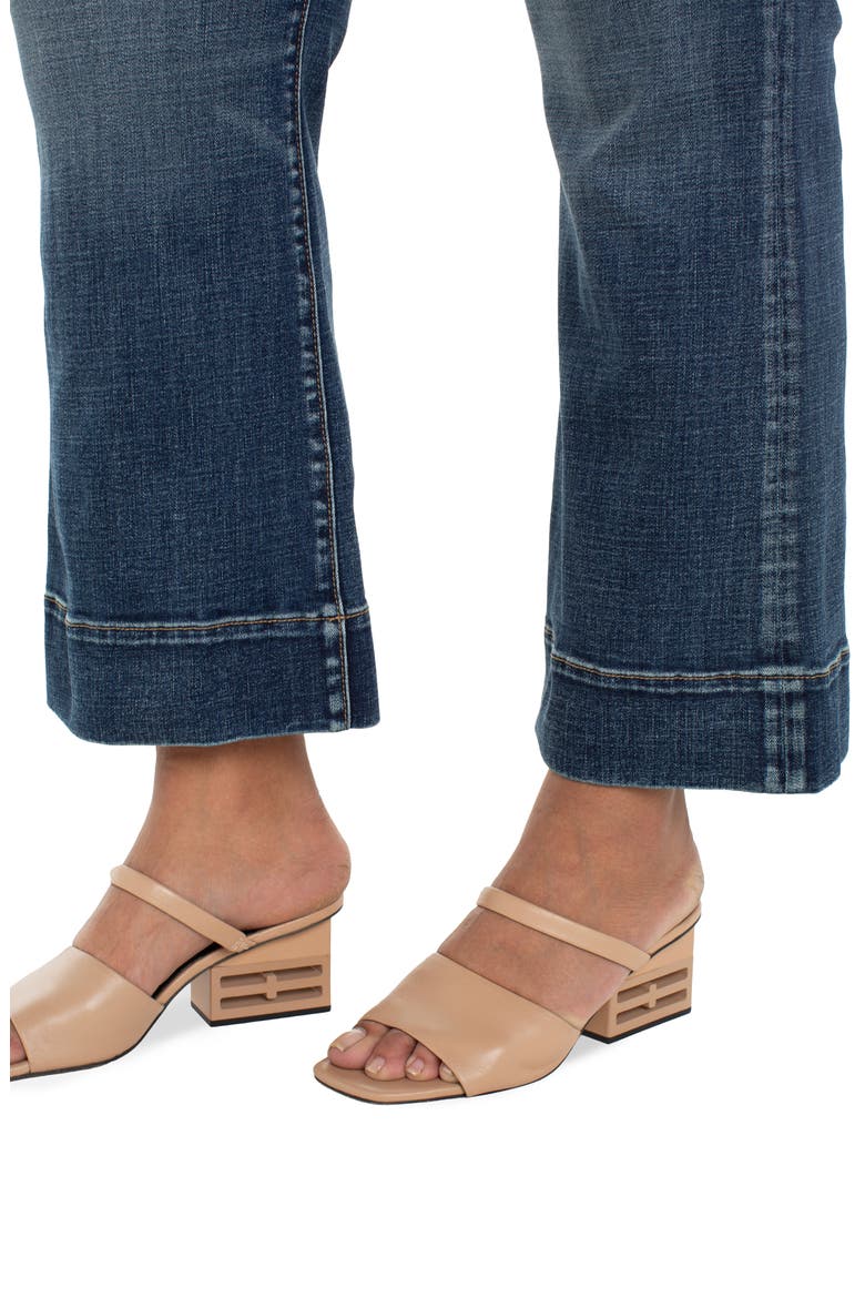 Gia Glider Pull-On Crop Flare Jeans, Alternate, color, AMANA