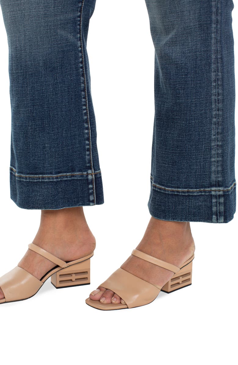 Liverpool Los Angeles Gia Glider Pull-On Crop Flare Jeans, Alternate, color, Amana