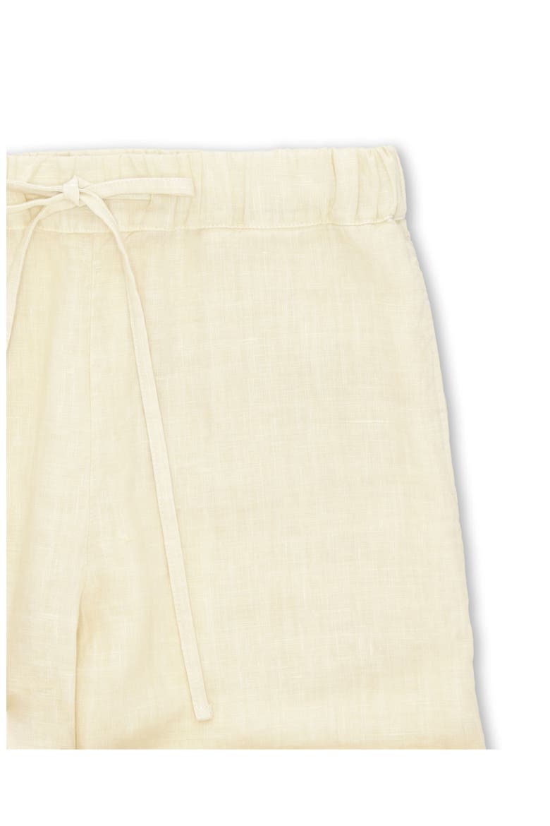 Jaleh Drawstring Linen Trousers, Alternate, color, MILK