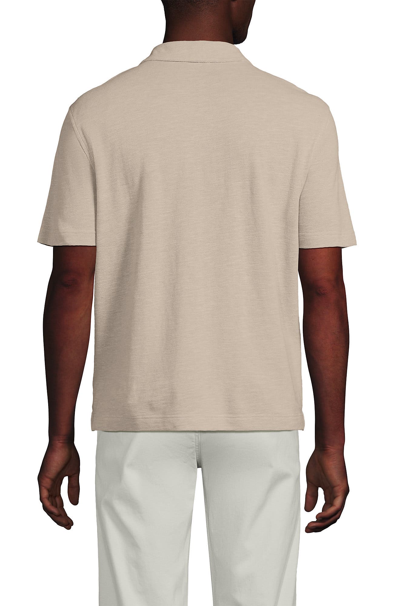 Short Sleeve Cotton Linen Button Through Camp Collar Shirt - image 4