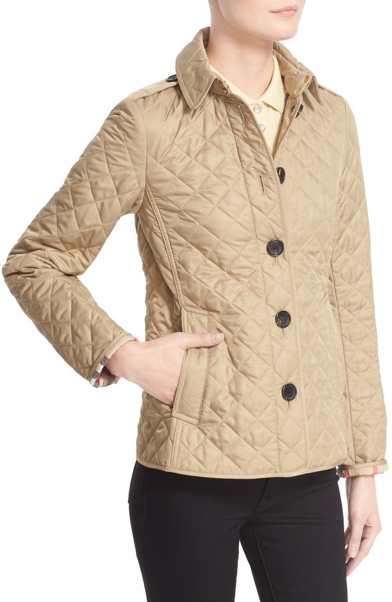 Burberry Ashurst Quilted Jacket, Alternate, color, 