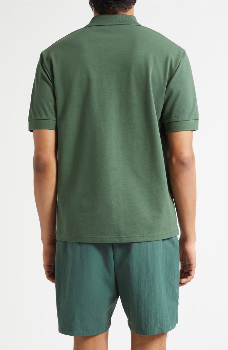 PALMES Logo Piqué Polo, Alternate, color, Dark Green
