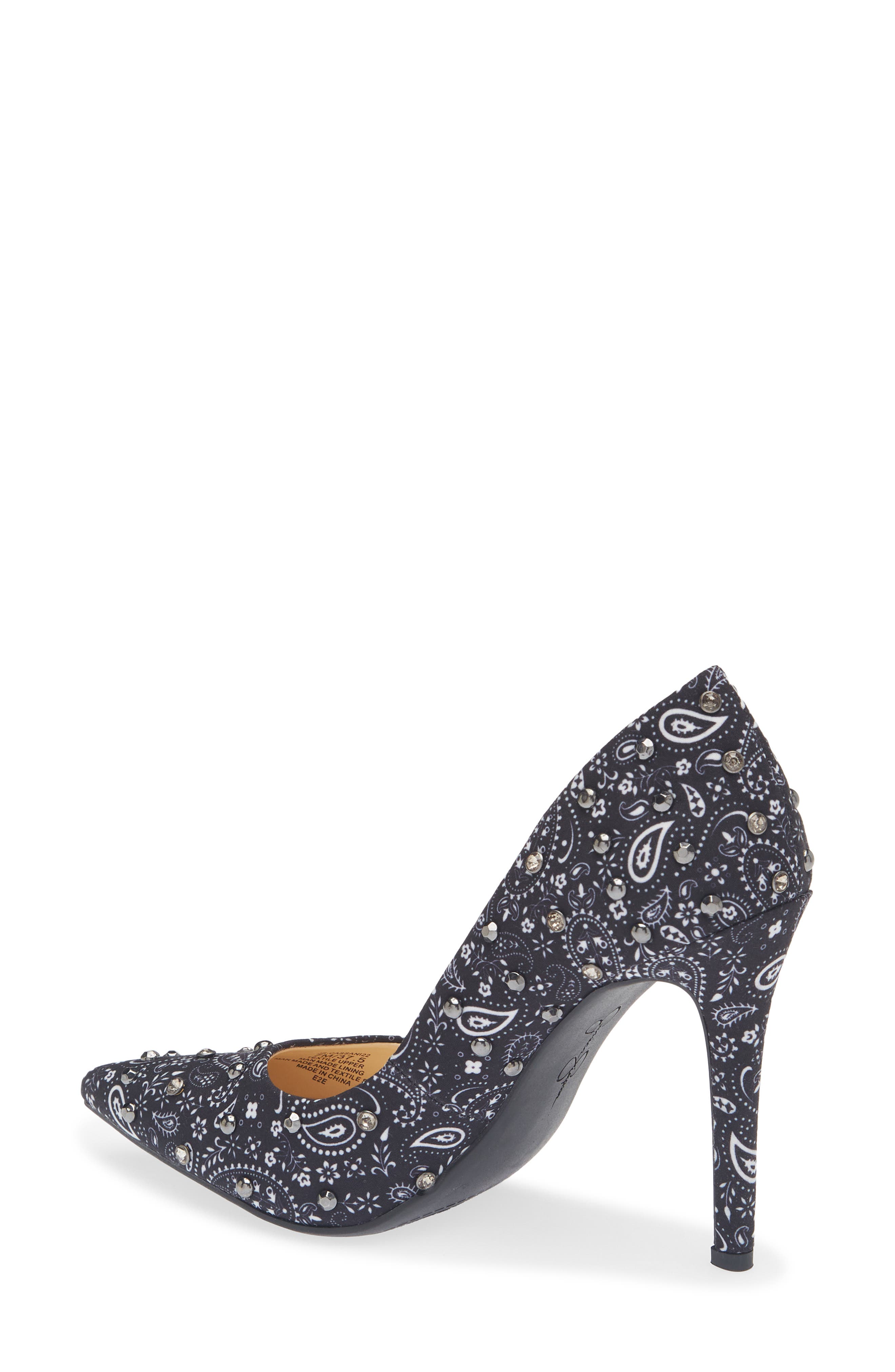Cassani Pointed Toe Pump, Alternate, color, MIDNIGHT/ WHITE