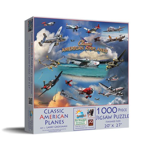 Classic American Planes 1000 piece Jigsaw Puzzle for Adults