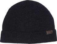Hickey Freeman Merino Wool Ribbed Cuff Beanie