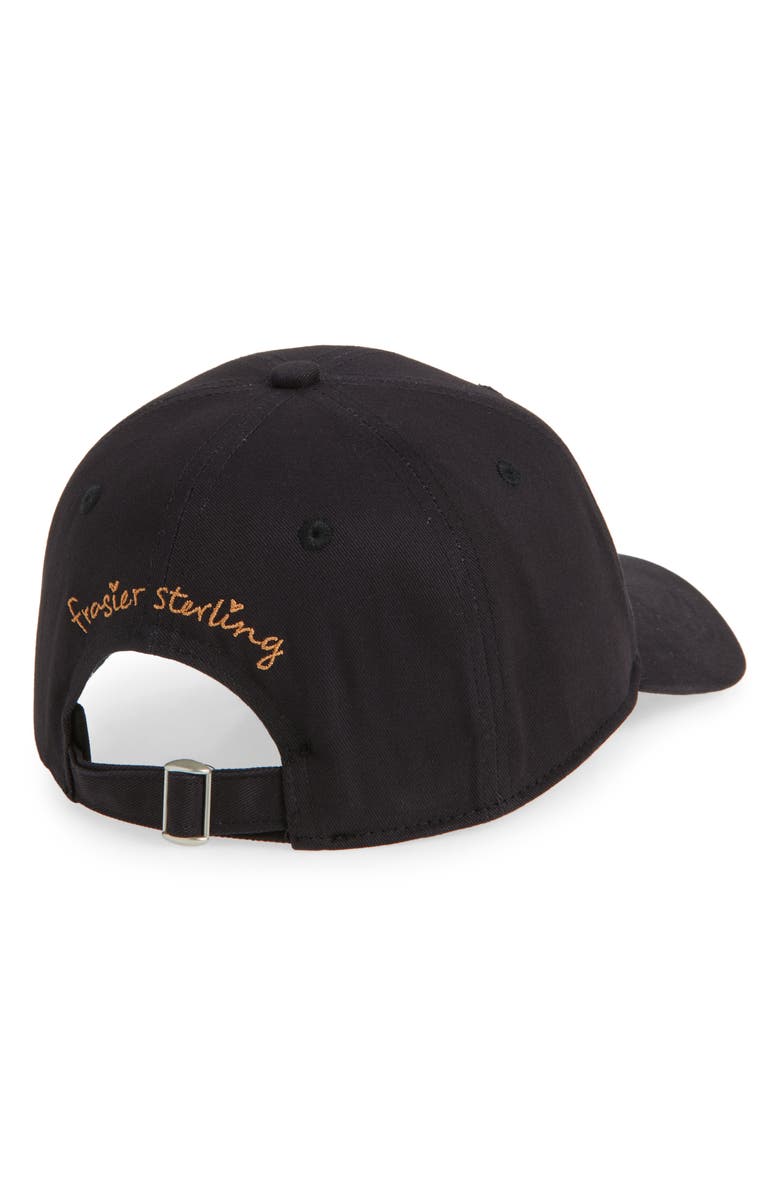 FRASIER STERLING Embroidered Football Baseball Cap, Alternate, color, Black