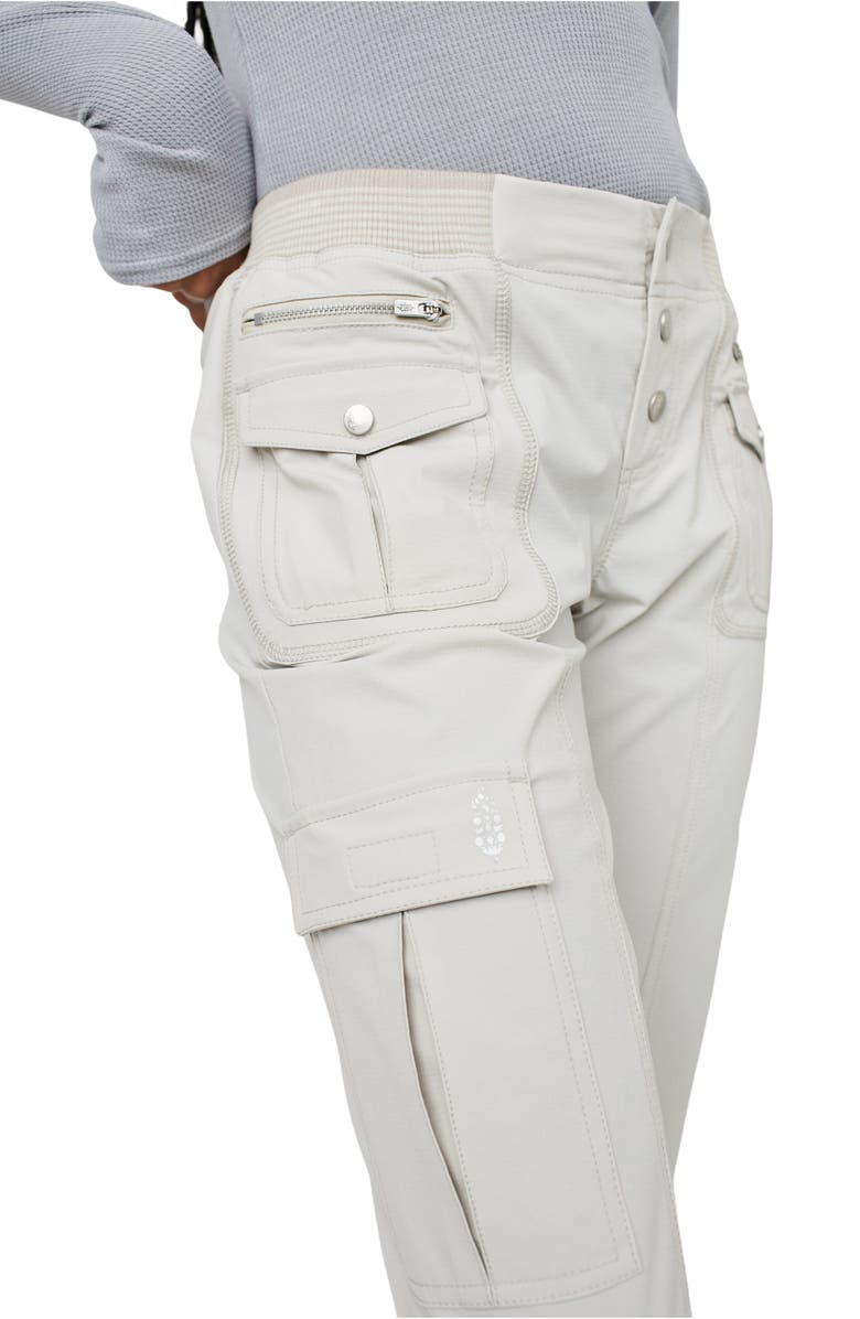 FP Movement by Free People Cascade Elastic Waist Flare Cargo Pants, Alternate, color, 