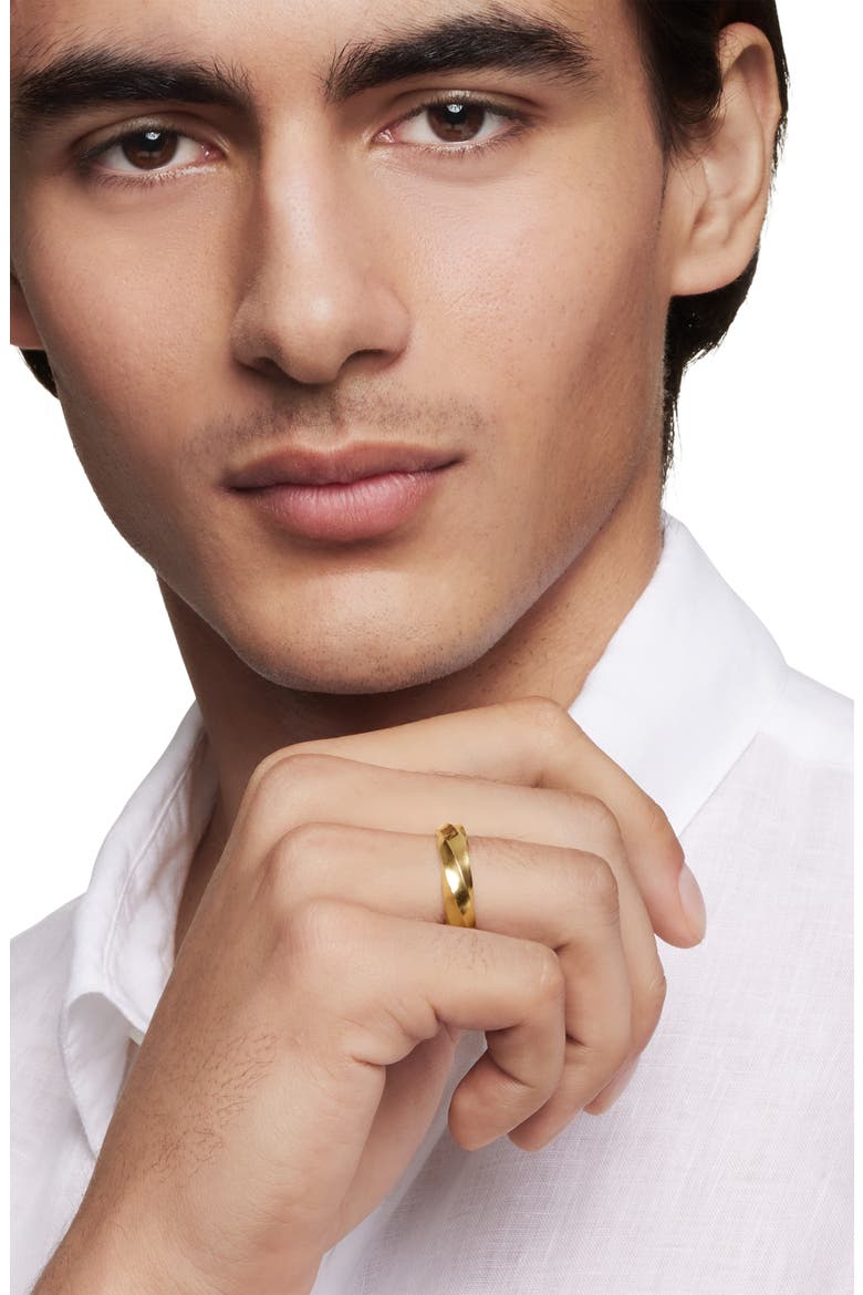 Cable Edge™ Band Ring in Recycled 18K Gold, 6mm, Alternate, color, 18K GOLD RECYCLED