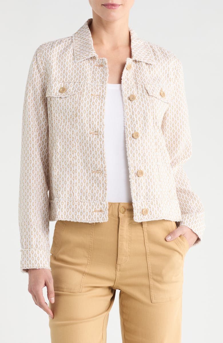 Tommy Bahama Geo Print Linen Jacket, Main, color,