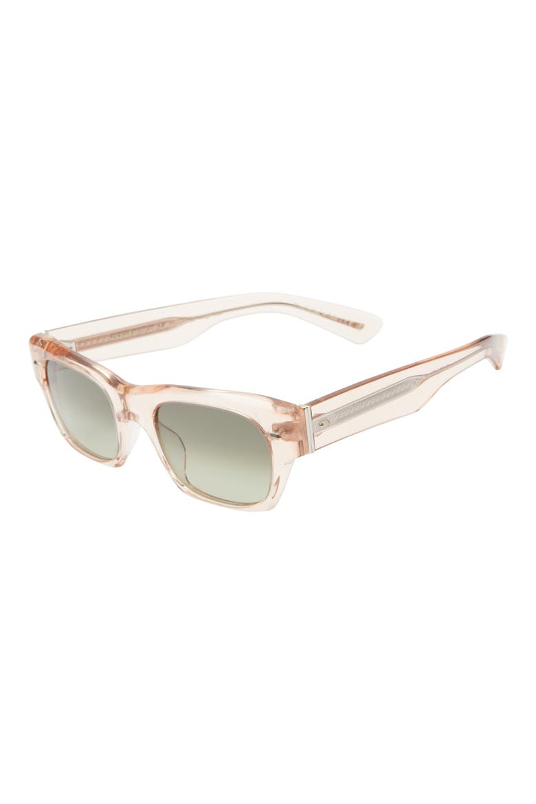 Mega 53mm Square Sunglasses, Alternate, color, ROSE GOLD