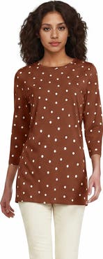 Lands' End Tall 3/4 Sleeve Cotton Supima Tunic