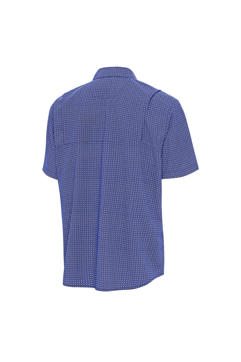 Men's Antigua Royal Los Angeles Dodgers Mosaic Button-Up Shirt, Alternate, color, Royal