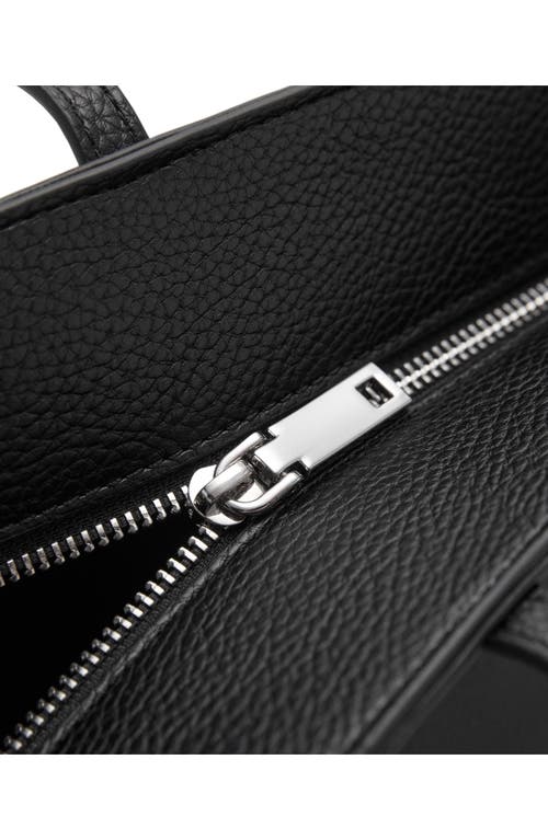 Mango Double Handle Shopper Tote In Black
