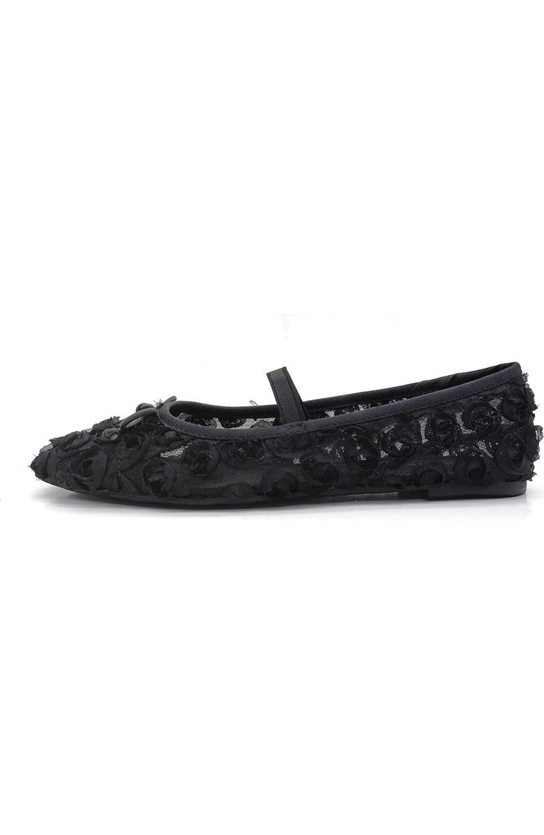 Kenneth Cole Myra Mary Jane Flat, Alternate, color, Black Mesh