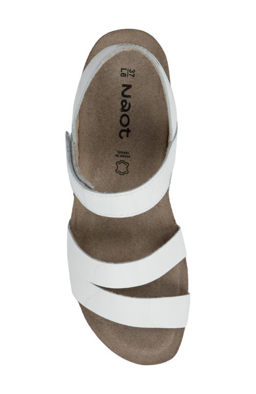 Naot 'kayla' Sandal In Porcelain Patent Leather