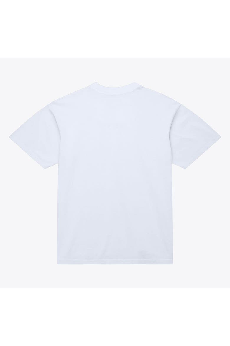 Men's Mitchell & Ness White Detroit Pistons Old English Classic T-Shirt, Alternate, color, White