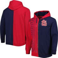 Mitchell & Ness Men's Mitchell & Ness Red/Navy St. Louis Cardinals Fleece Full-Zip Hoodie