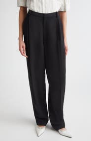 Proenza Schouler Clementina Pleated Twill Pants