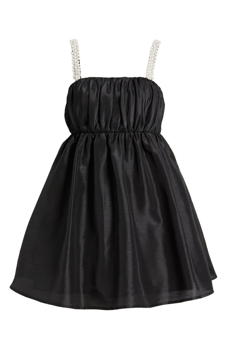 Hutch Faux Pearl Strap Cocktail Babydoll Minidress, Alternate, color,