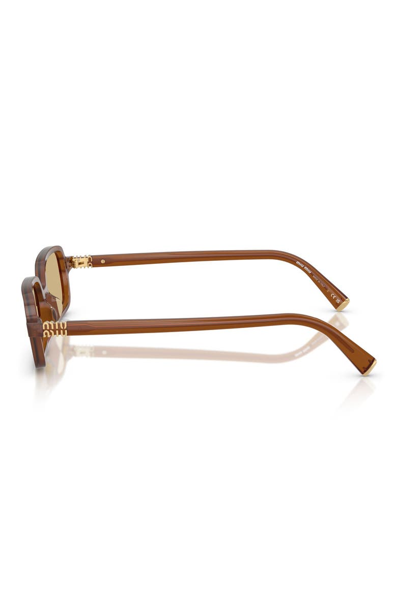 51mm Rectangular Sunglasses, Alternate, color, OPAL AMBER / YELLOW