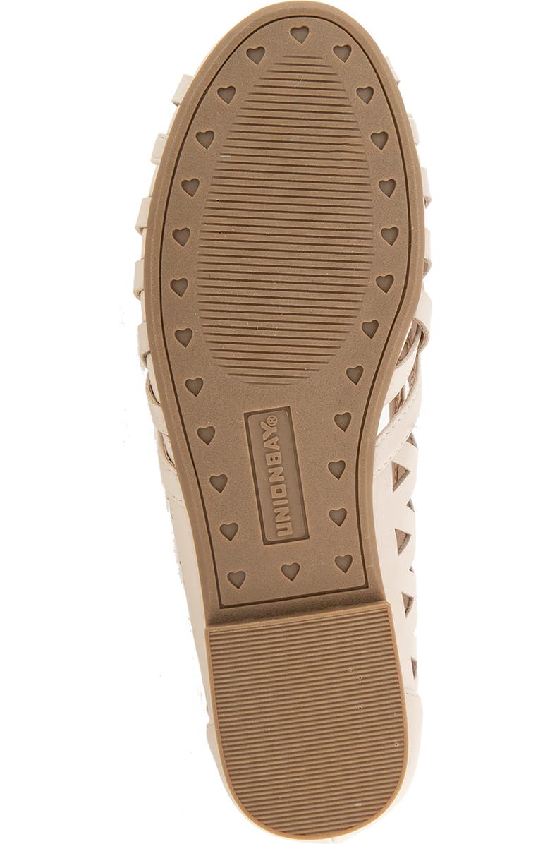 UNIONBAY Sonjia Peep Toe Sandal, Alternate, color, Beige