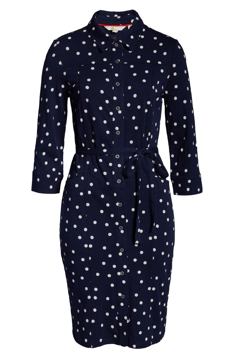 Boden Tara Jersey Shirtdress, Alternate, color,