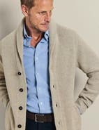 Charles Tyrwhitt Chunky Merino Shawl Neck Cardigan