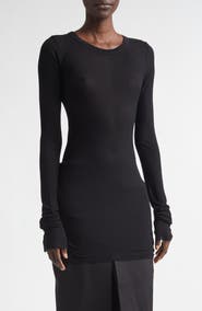 Rick Owens Rib Long Sleeve T-Shirt