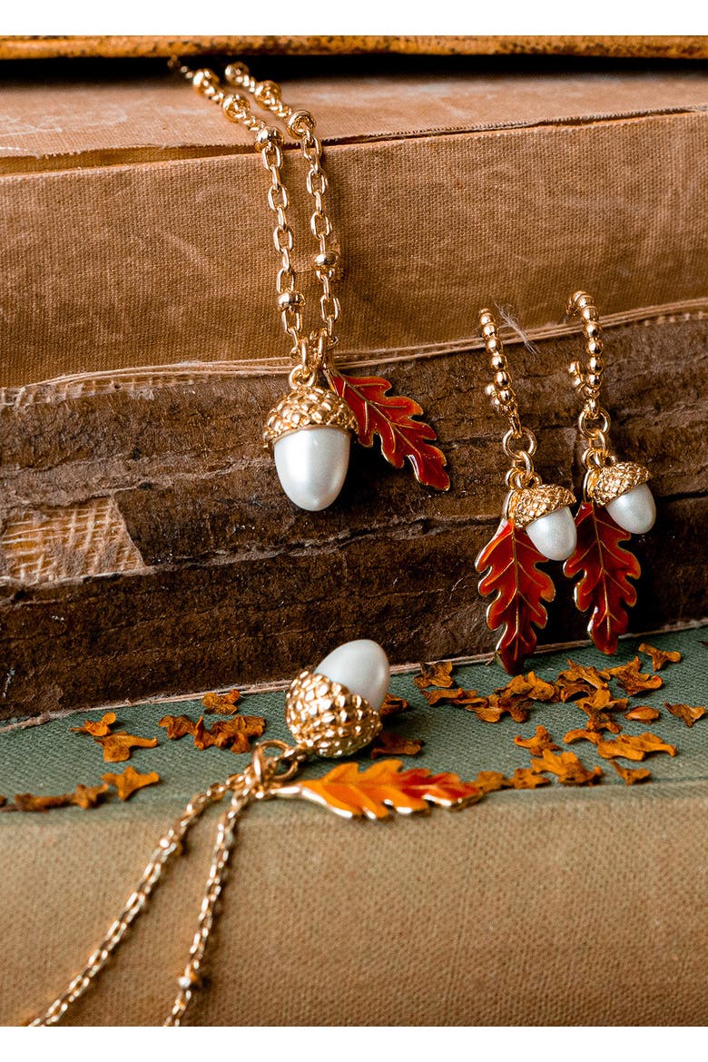 Acorn & Oak Pendant, Alternate, color, Acorn & Oak