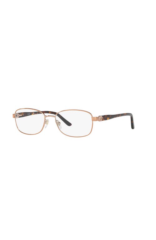 Sferoflex 54mm Rectangle Optical Glasses In Gold
