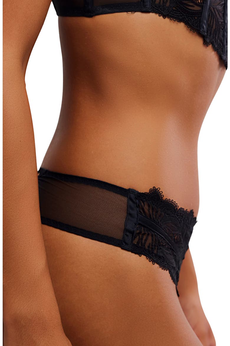 Intimately FP Out & About Tanga Bikini, Alternate, color, BLACK