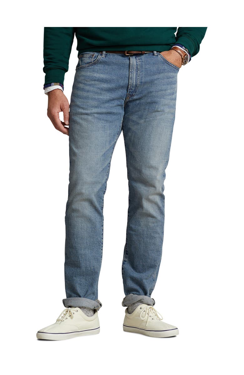 Polo Ralph Lauren Big & Tall Hampton Relaxed Straight-Fit Stretch Jeans, Main, color, Blue