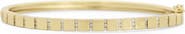 The Lovery Fine Jewelry Ribbed CZ Bangle