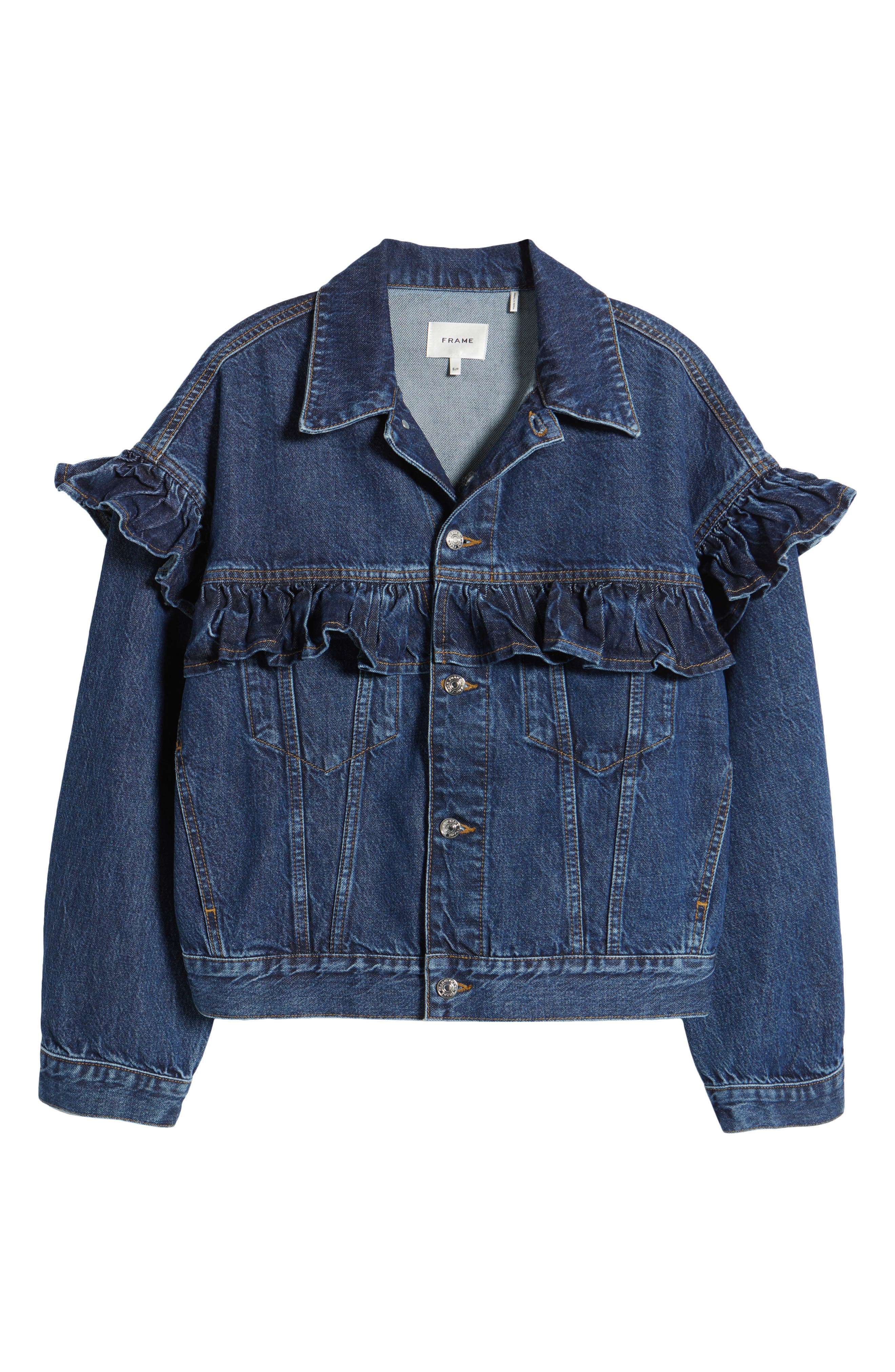 The Ruffle Denim Jacket (Women) | Nordstromrack