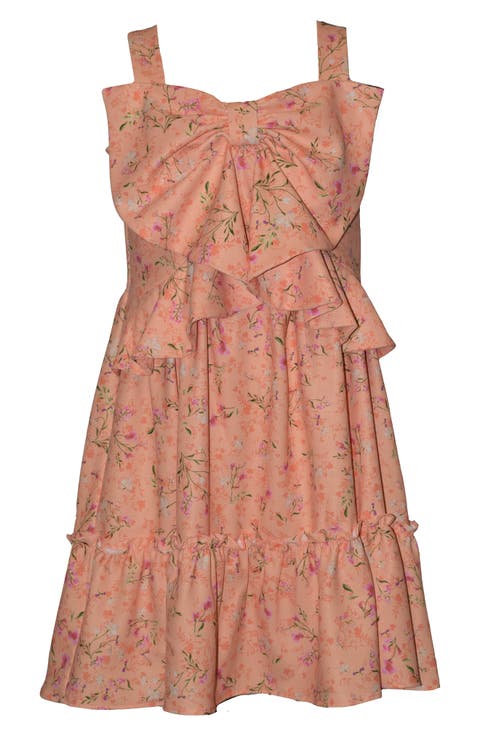 Kids' Big Bow Floral Dress (Big Kid)