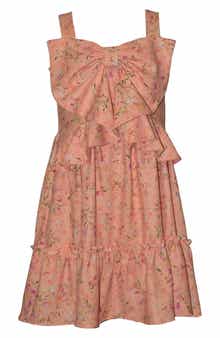Iris & Ivy Kids' Big Bow Floral Dress