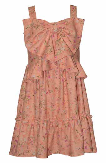 Iris & Ivy Kids' Big Bow Floral Dress
