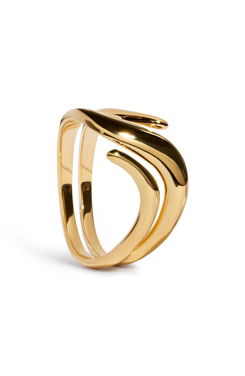 Monica Vinader Swirl Wrap Ring, Main, color, 18K Gold Vermeil