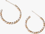 ABLE Two-Tone Twist Hoops
