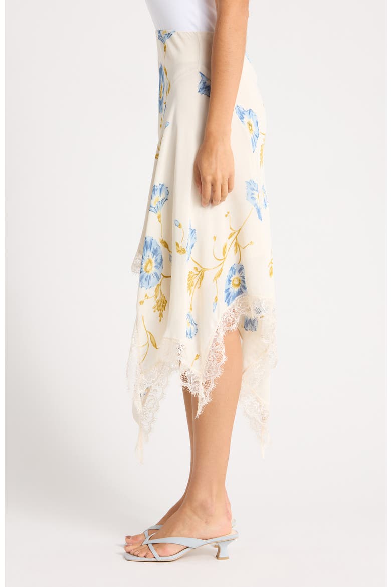 Liliana Lace Handkerchief Hem Skirt, Alternate, color, GLORIOUS