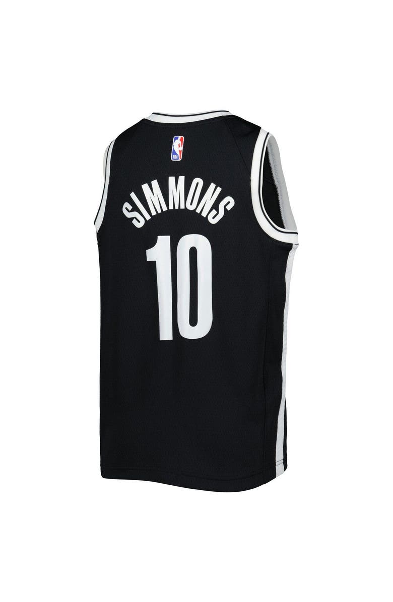 Nike Youth Nike Ben Simmons Black Brooklyn Nets Swingman Jersey - Icon Edition, Alternate, color, 