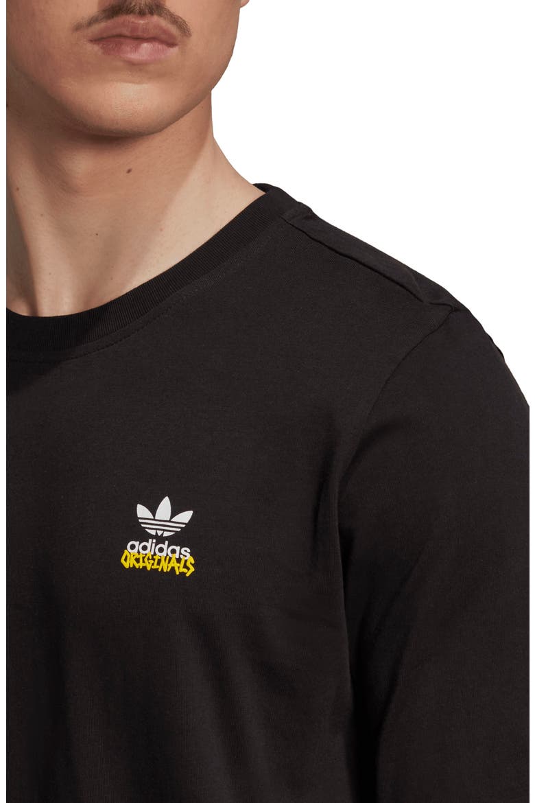 Unite Long Sleeve Graphic Tee, Alternate, color, BLACK